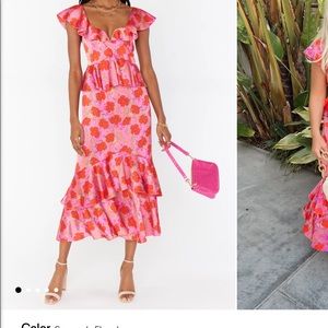 Show Me Your Mumu Reese Ruffle Dress - Smooch Floral